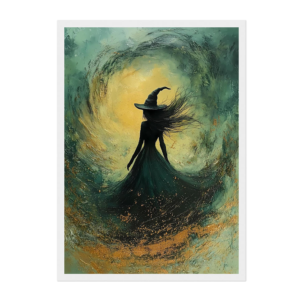 Wizard of Oz Elphaba Art Print: Emerald Wicked Fantasy Decor