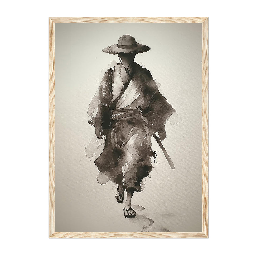 Anime Ink Wash Mugiwara Art Print: One Piece Straw Hat Legacy Scene