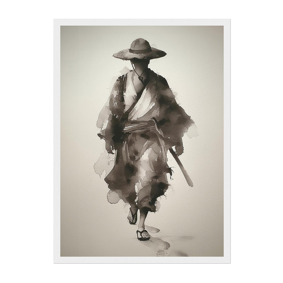 Anime Ink Wash Mugiwara Art Print: One Piece Straw Hat Legacy Scene