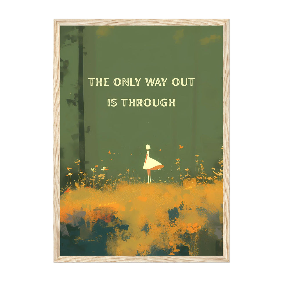 Inspirational Forest Art Print: Motivational Quote Wall Decor