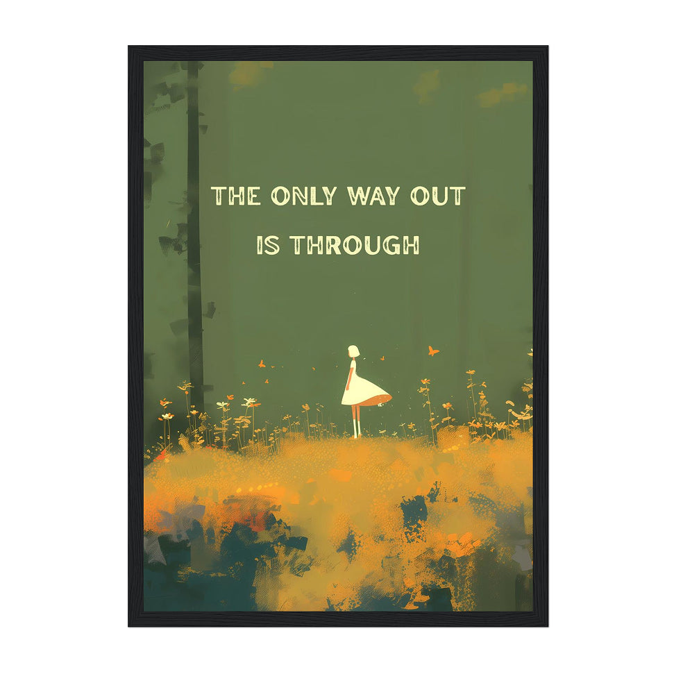 Inspirational Forest Art Print: Motivational Quote Wall Decor