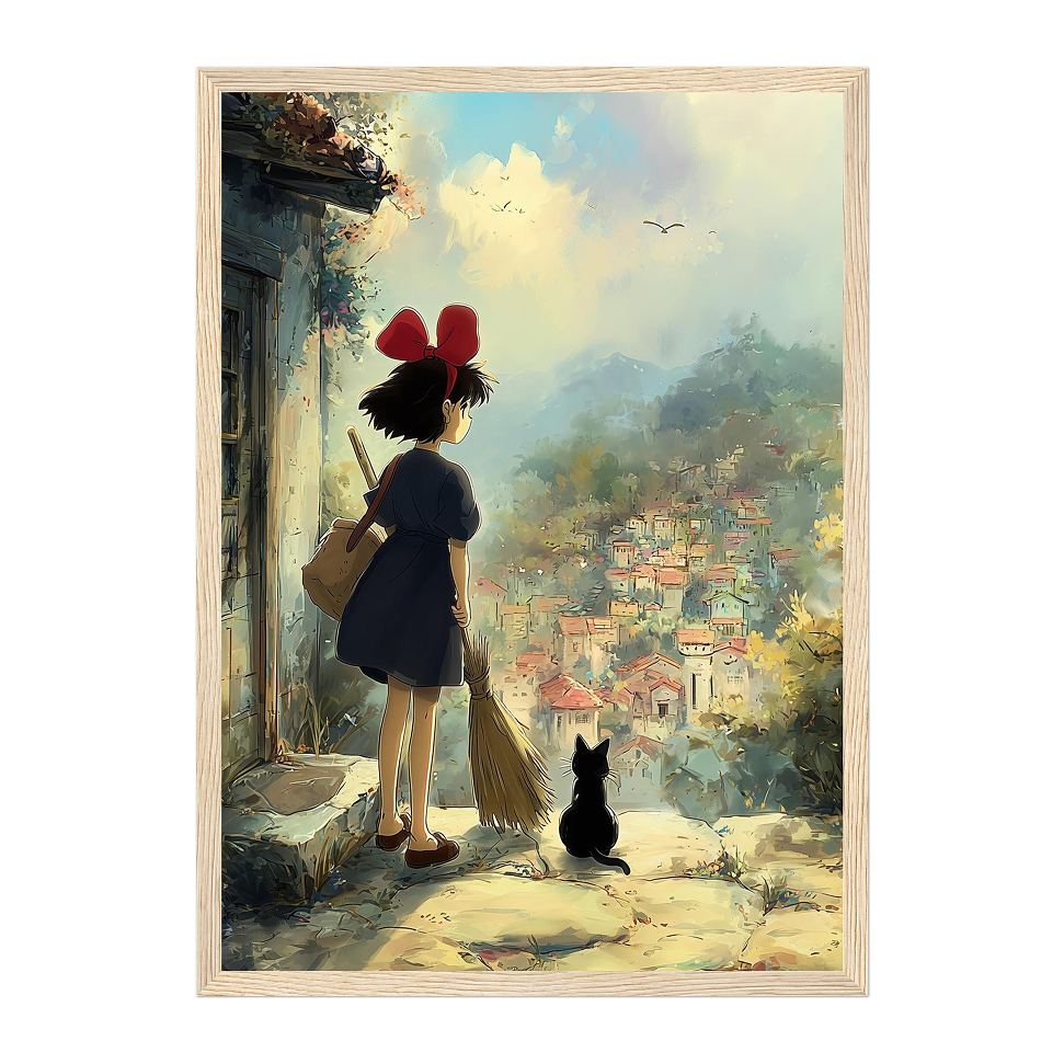 Kiki's Delivery Service Studio Ghibli Anime Art Print