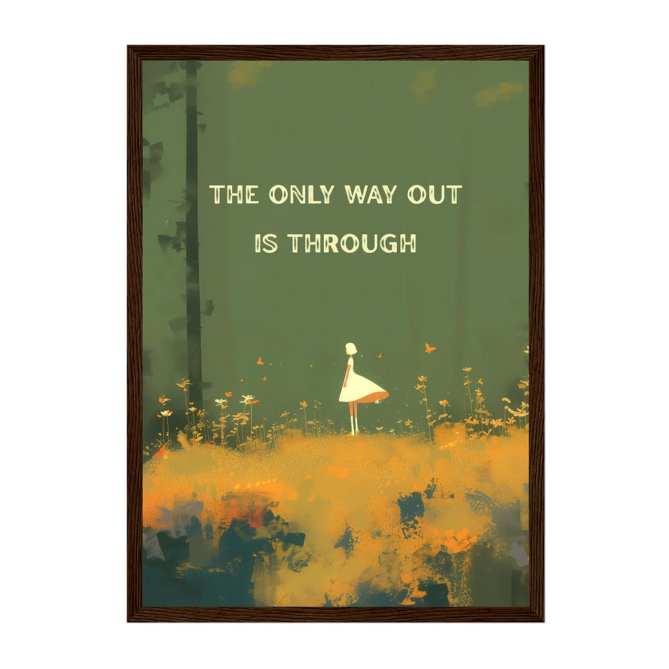 Inspirational Forest Art Print: Motivational Quote Wall Decor