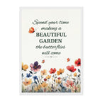 Butterfly Garden Watercolor Print: Inspirational Nature Art, Ready to Hang