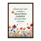 Butterfly Garden Watercolor Print: Inspirational Nature Art, Ready to Hang