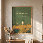 Inspirational Forest Art Print: Motivational Quote Wall Decor
