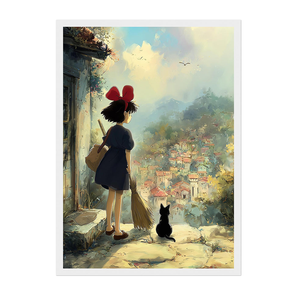 Kiki's Delivery Service Studio Ghibli Anime Art Print
