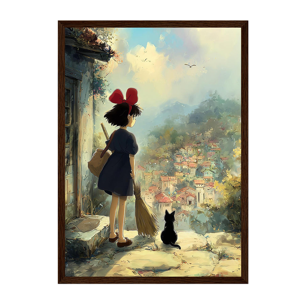 Kiki's Delivery Service Studio Ghibli Anime Art Print