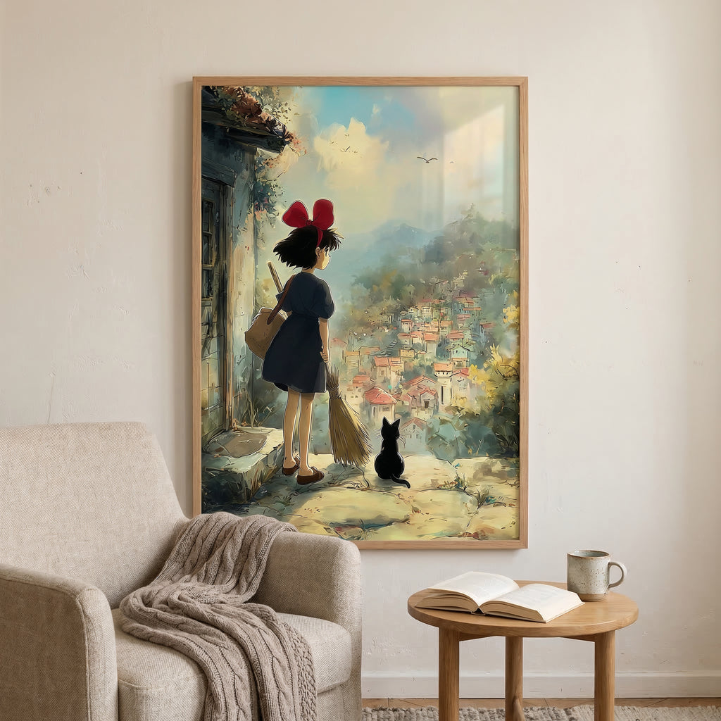 Kiki's Delivery Service Studio Ghibli Anime Art Print