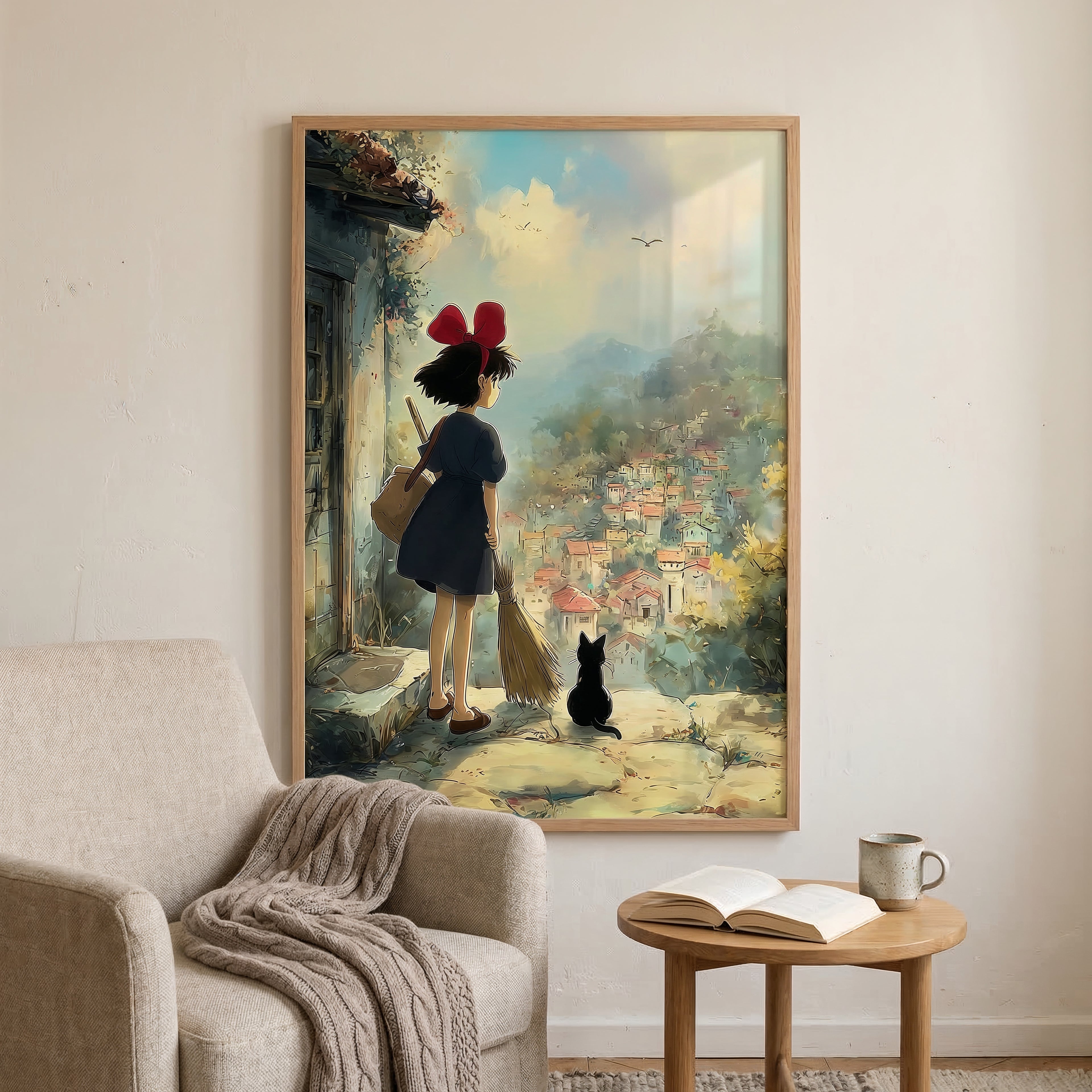 Kiki's Delivery Service Studio Ghibli Anime Art Print
